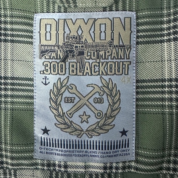 Dixxon .300 Blackout Green/Tan Plaid Shirt [1903] - Picture 9 of 10